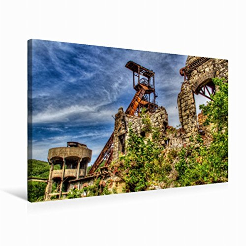 Premium Textil-Leinwand 75 x 50 cm Quer-Format Zeche | Wandbild, HD-Bild auf Keilrahmen, Fertigbild auf hochwertigem Vlies, Leinwanddruck von ELAN-Fotografie