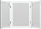 3-Wege-Spiegel, dreifach gefalteter Spiegel, dreifach faltbar, dreifach faltbar, zum Flechten von Haaren, 3-fach, 3-seitig, dreifach, Tisch, Badezimmer, Schlafzimmer, Make-up, Selbsthaarschnitt, 360,