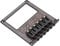 Guitar Bridge, Durable Saddle Bridge with Screws Wrench for TL Telecaster Electric Guitars Humbucker Pickup Slot (Black Kaleidoscope)