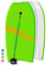 Own The Wave Bodyboard-Set mit EPS-Kern und glatter HDPE-Unterseite, 94,4 cm, leicht und schwimmfähig, perfekt zum Surfen, mit aufgewickelter Leine und Schwimmflossen, Grün und Orange