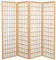 Fine Asianliving Paravent Japonais Shoji L180xH180cm 4 Panneaux Papier de Riz Naturel - Tana Séparateur de pièce Oriental Asiatique Cloison de Séparation