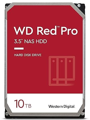 WD Rosso Pro 10TB 3.5 NAS Hard Disk Interno, 7200 RPM, WD102KFBX