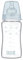 LOVI Biberon en verre anti-colique avec tétine dynamique, 250 ml, 3+ Mois, Système de ventilation SUPER, Protection du réflexe de succion, Collection Botanic