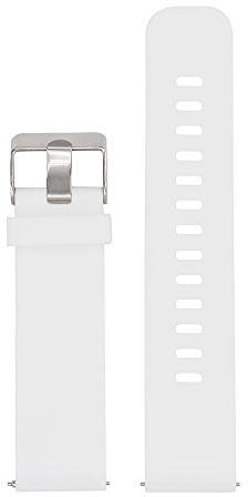 LvBu Armband Kompatibel Für Fossil Charter HR, Sport Silikon Classic Ersatz Uhrenarmband Für Fossil Charter HR Hybrid Smartwatch (Weiß)