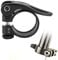 Bike Seat Post Clamp, 31.8mm Aluminium Alloy Bicycle Quick Release Seatpost Collar(Black)