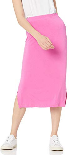Amazon Essentials Gonna Media in Maglia con Elastico in Vita (Taglie Forti Disponibili) Donna, Rosa Brillante, L