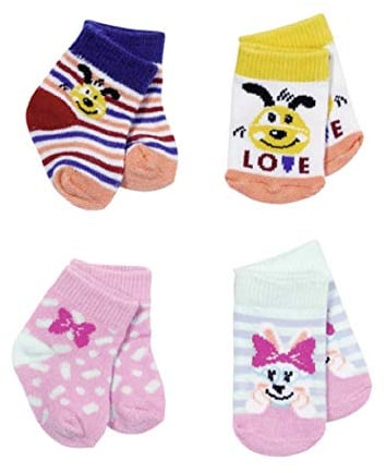 Zapf Creation 831755 BABY born Socken 2x, 43 cm, Farbe nicht frei wählbar