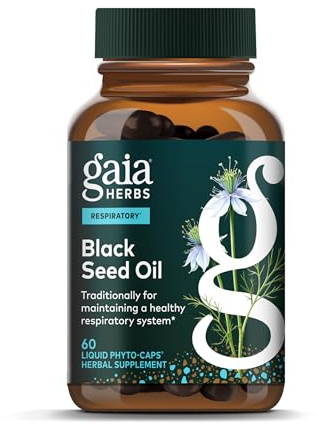 Gaia Herbs Black Seed Oil, 60 Vegan Capsules, 30 Servings