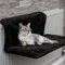 Ghopy - Cama de radiador para gatos (46 x 30 x 25 cm, cama para colgar en el radiador de felpa suave y caliente, extraíble, lavable, lavable, hamaca para gatos para calefacción, gatos y gatitos, color