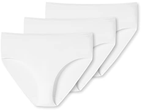 Uncover by Schiesser Damen Baumwolle Mix Slips höhere Passform 3er Pack