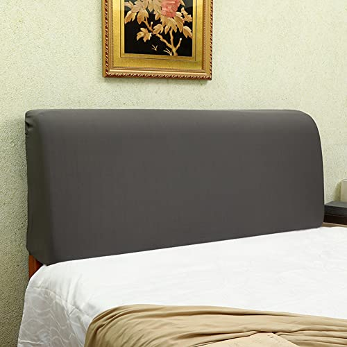 Stretch-Bett-Kopfteilbezug, hochelastisch, staubdichter Schutz für Holz/Rattan/gepolstertes Metall-Kopfteil, King-Size-Größe 200-220 cm
