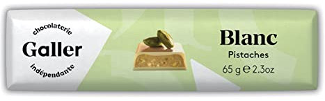 Galler Chocolate Belga | Pistacho Blanco | Chocolate Galler | Chocolate Belga | 65 Gramo Total