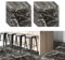 Maka Pavimento PVC Adesivo per Piastrelle Marmo Kit 10 Mattonelle Adesive 46 cm X 46 cm Resistente a Calore AntiMuffa Tanti Colori Pietra Soggiorno Bagno Cucina (10 pezzi - 2.1mq, Nero)