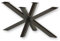 holz4home® Tischgestell Hora Spider I Maße: 150 x 75 x 72 cm I Schwarz Pulverbeschichtet I Tischbeine für Esstisch aus Stahl I Schwerlast Massiv Rahmen I X-Gestell