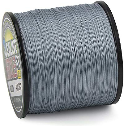Filo da Pesca trecciato 8 Fili 500m, Liscio in PE multifilamento trecciato, per Pesca in Mare 8.3 – 40.5 kg (0.16-05MM) disponibile in più colori