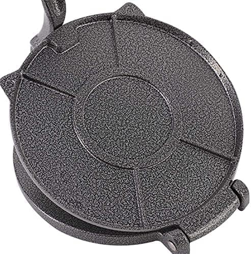 Supernic Tortilla Press 8 Inch Cast Aluminum Tortilla Maker Manual Flour Tortilla Press for Flour Tortilla Pie Crusts Fondant Nuts Home Kitchen Foldable Press Tool Black