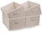 OVAKIA Storage Box Large Capacity 4 Pack, Foldable Fabric Drawer Organisers with Handles, Collapsible Clothes Wardrobe Storage Organiser for Shelves, Clothes, Shirts, Pants, Toys, Beige