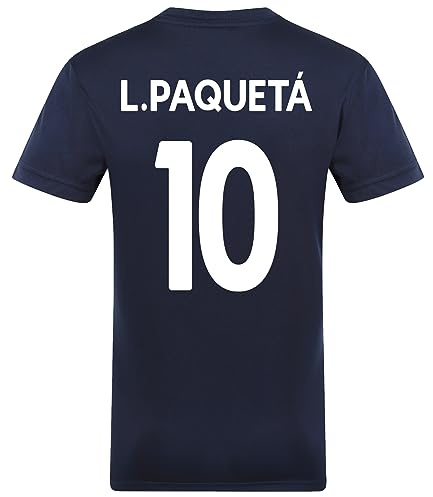 West Ham United FC Mens L.Paqueta 10 Poly T-Shirt Navy Medium