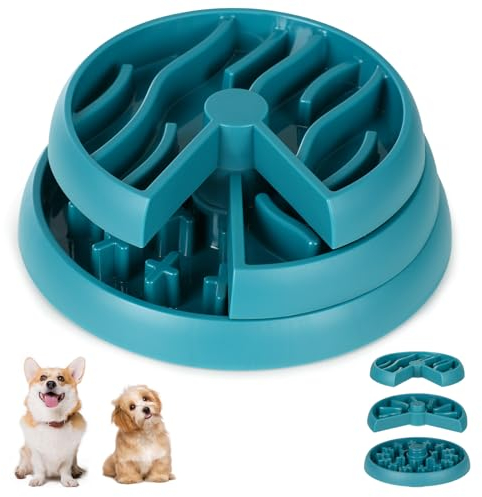Barpor Gamelles pour Chien à Alimentation Lente – Gamelle Amusante et Interactive antidérapante pour Chien, Anti-étouffement, Alimentation Lente pour être en Meilleure santé