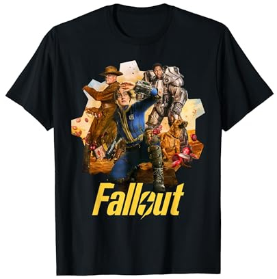 Fallout - Conjunto Camiseta, Hombre, Negro, L