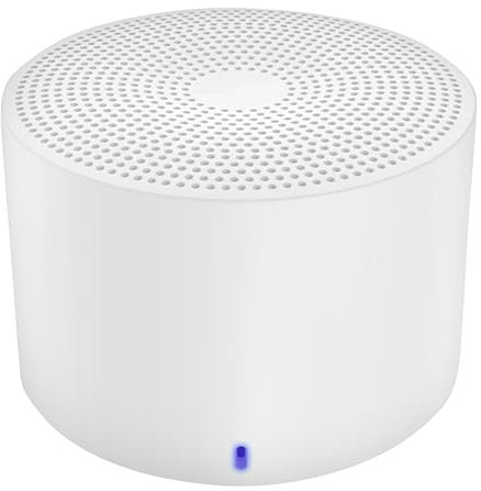 Maplin Mini Speaker White, Portable Bluetooth 5.0 Wireless with Enhanced Bass, Noise Cancelling Microphone for Home, Work, Travel & Outdoors