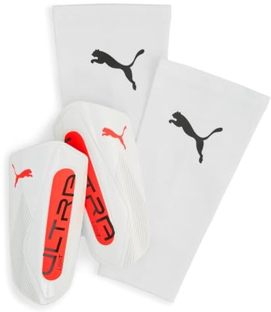 PUMA ULTRA Light Sleeve, Unisex Schienbeinschoner, PUMA White-Glowing Red, L - 030989