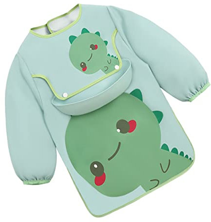 UPKOCH -schürze Aus Wasserdichtem Material Und Esskittel Für Kleinkinder Leicht Zu Reinigen Für Kreative Aktivitäten Bequemes Design Mit Elastischen Ärmeln