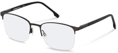 Rodenstock Brille mit Sehstärke für Unisex optional mit Sonnenbrillentönung oder Blaulichtfilter, Quadratisch, gefertigt aus Titan (inklusive Brillenetui)