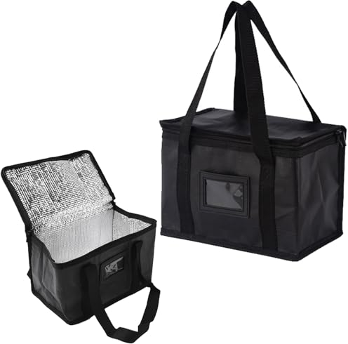 Food Delivery Bag, 40L/10L Soft Cooler Bag Thermal Food Delivery Bag, Grocery Shopping Bags, Picnic Bag, Insulated Pizza Delivery Bags Warm & Cooler Bags for Food & Grocery Delivery Bag Hold (10 L)