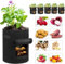 SunStream Lot de 6 Sacs de Culture Géotextile Respirant 10 Gal (40L) - Sacs Non Tissé Réutilisables pour Carottes, Pommes de Terre, Tomates, Fraises - Balcon, Jardin,Sac de Culture Potager