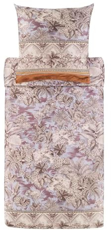 Bassetti BOBOLI Bettwäsche + 1 Kissenhülle aus 100% Baumwollsatin in der Farbe Glace G1, Maße: 135x200 + 1 K 80x80 cm - 9329895