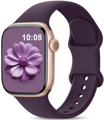 Higgs Silicona Correas Compatibles con Correa Apple Watch 40mm 41mm 38mm 44mm Ultra 3/2/1 49mm 46mm 45mm 42mm Mujer Hombre,Pulsera Suave Silicona Deportiva para iWatch Series 11 10 9 SE 8 7 6 5 4 3 2