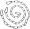 Giantree 2Pcs Gate Locks for Outdoor Fences, Stainless Steel Chain with Both-Ended Carabiners, Heavy Duty Stainless Steel Chain, Chain Link Fence for Outdoor Fences, Pet Cages, Livestock Gate
