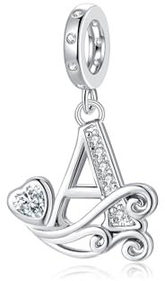 Letter Charms für Pandora Armbänder Silber Alphabet Initiale Charms A Bead Anhänger Schmuck Geschenk für Frauen Mädchen