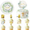 Tortenaufleger Kommunion 10 Stück, Tortendeko Kommunion Essbar, mit Cake Topper Papier Kommunion, Erstkommunion Tortenaufleger, Taufe Tortendeko, Kuchen Deko Konfirmation für Mädchen Junge