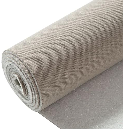 Harlotine Auto Himmelstoff Dachhimmel Himmel, 150cm B Autopolsterstoff mit 3mm Schaum und Netz Auto Dachhimmel Stoff Bezugsstoff Polster Autohimmel Textil Innenausstattung