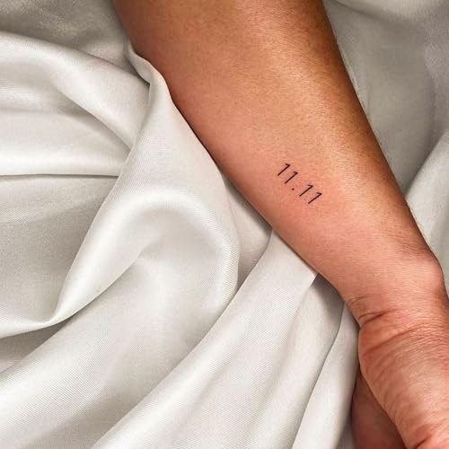 Inkster Tattoo - 11.11 Tattoo- vegane & wasserfeste Temporäre Tattoos für Erwachsene - EU-Kosmetikzertifizierte Farbe - revolutionäres 2 Wochen Tattoo - Premium Klebetattoos & Fake Tattoo