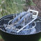 SCHILLING Fischgrilltechnik Fischhalter Edelstahl, für Grill, 45x14 cm, Backofen, Räucherkammer, Garautomat, alle Fischarten, schiebbare Halter, für Spülmaschine