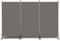 Bonnlo Raumteiler Paravent innen, 3-Teilig 180X261 cm Balkon Sichtschutz Stellwand, Paravent Outdoor wetterfest, Raumteiler Trennwand (Grau)