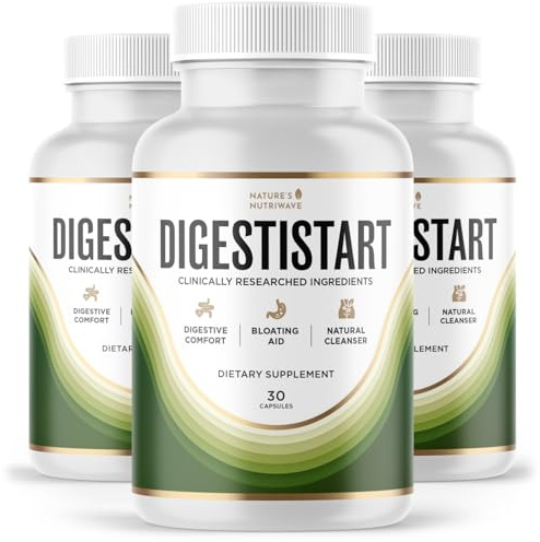 DigestiStart – Wild Yam, Poria Cocos & Bacopa – 30 Ct, 3 Month Supply