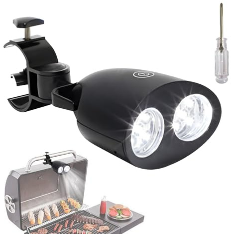 Luz para barbacoa | Iluminación portátil ajustable 360 grados para barbacoas – Iluminación para barbacoa | Para uso en mecánica, automoción, tienda, camión, ATV, cocina al aire libre, camping y L