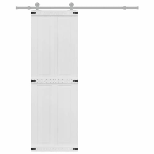 vidaXL Porta del fienile CORONA 70 x 210 cm Legno Massello di Pino