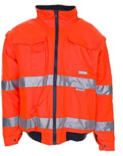 Größe 4XL Herren Planam Warnschutz Pilotenjacke Uni uni-orange Modell 2043