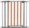 Hauck Türschutzgitter / Treppenschutzgitter für Kinder Wood Lock Safety Gate / ohne Bohren / 75 - 80 cm breit / erweiterbar mit separater Verlängerung / Metall Holz Gitter / grau