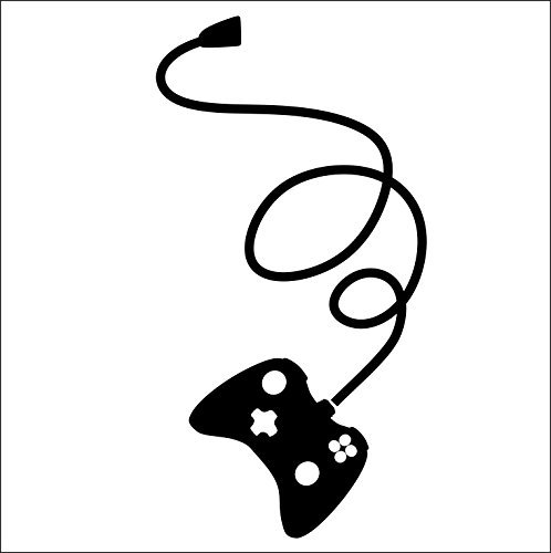 Gamepad Light Switch Sticker Funny Wall Sticker Cool Gaming Room Decor Wall Decal Removable Transfer Wall Tattoo (26cm x 14cm / 10 x 6)