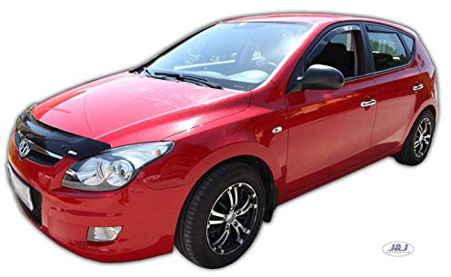 J&J AUTOMOTIVE | Windabweiser Passend Für I30 5-Türer 2007-2012, Heko Regenabweiser, Getönt, Set 4-Teilig, Vorne, Hinten, Aerodynamisch