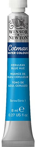 Winsor & Newton 303139 Cotman 8ml Water Colour Tube - Cerulean Blue Hue