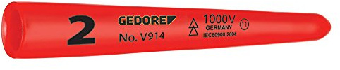 Zählertülle No.2 rot L.80mm D.10mm kon.