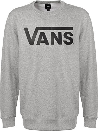Vans_Apparel Vans Classic Crew, Felpa Uomo, Grigio (Concrete Heather/black), X-Large