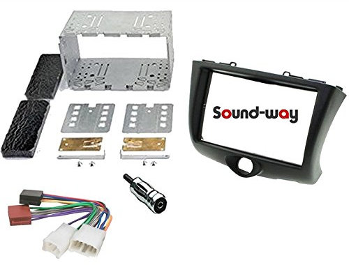 Sound-way Kit Montage autoradio 2 DIN pour Toyota Yaris 2003-2006 avec Entourage